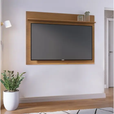 Painel para Tv até 55 Polegadas 1 Prateleira Maia Freijó Painel para Tv até 55 Polegadas 1 Prateleira Maia Freijó