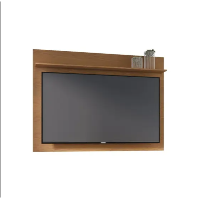 Painel para Tv até 55 Polegadas 1 Prateleira Maia Freijó Painel para Tv até 55 Polegadas 1 Prateleira Maia Freijó