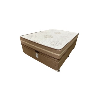 CONJUNTO CAMA D33 LUXO BASE BOX BAÚ 138X188X60 COD 242.396,242.098