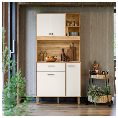 KIT COZINHA 4PTS 1GAV ERVA DOCE 90CM FRJ/OFF WHITE COD 324.026