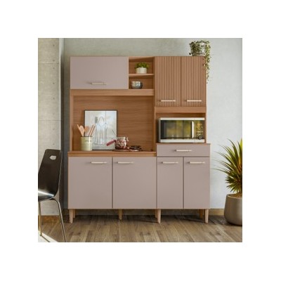 KIT COZINHA 7PTS 1GAV YARA 160CM YPE FENDI/RIPAD COD 324.031 