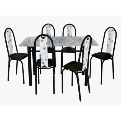 CONJUNTO MICHELLY 6LUG RET TUBO PRT ASSENT ENC BCO FLO COD 417.022